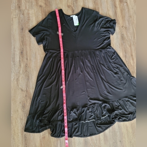 Penningtons Plus Black Dress V Neck 2X NWT #773 - Picture 13 of 14